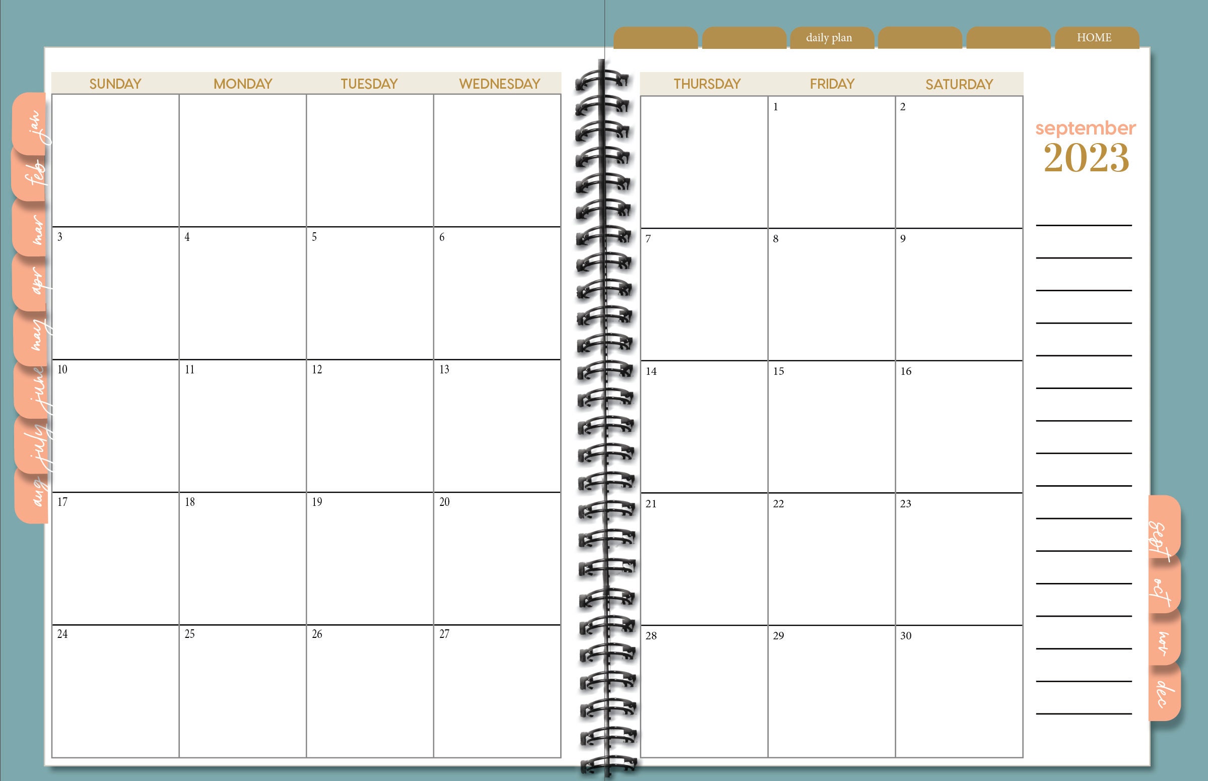 2023-digital-planner-template-indesign-digital-planner-blue-template