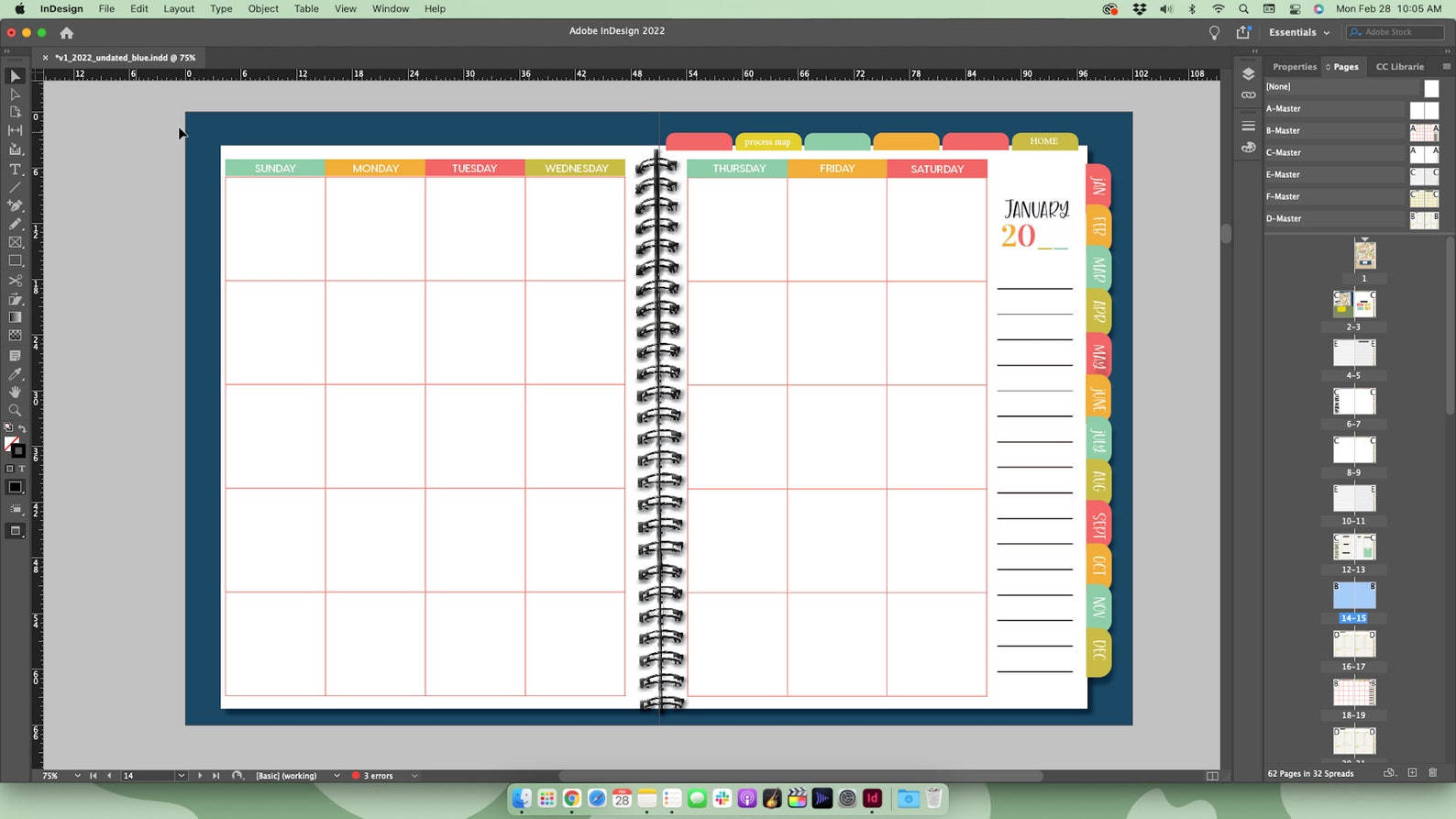 Indesign Digital Planner Template to Sell Your Own Digital Planner ...