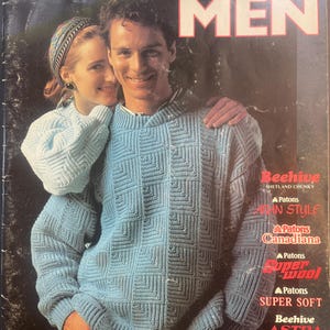 Cardigans Pullovers, livre de patrons de tricot pour homme, Patons, livre Beehive, 521