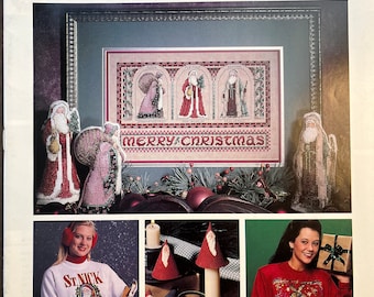 Celebrations to Cross Stitch and Craft Magazine Leisure Arts Publication Issue Christmas 1992