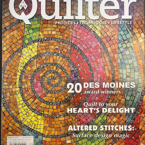 American Quilter Magazine Quilt Pattern Instruction January 2011