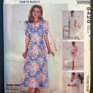 Semi Fitted Jackets and Skirts Womens Misses Sewing Pattern McCalls 6426 Uncut Size 8 10 12