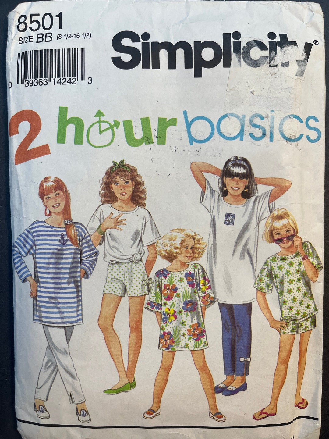 Pants or Shorts and Top in Two Lengths Girls Sewing Pattern Simplicity ...