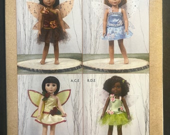 14” Fairy Doll Clothes Doll Craft Sewing Pattern Kwik Sew 4280 Uncut