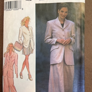 Lined Panelled Jacket Pants and Shorts Womens Misses Sewing Pattern Style 2398 Uncut 8 10 12 14 16 18