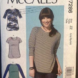 Couper et compléter près du corps pull-tops Patron de couture pour femmes McCalls Toutes les vues et toutes les tailles sont disponibles à partir de la taille L-XXL 16-26