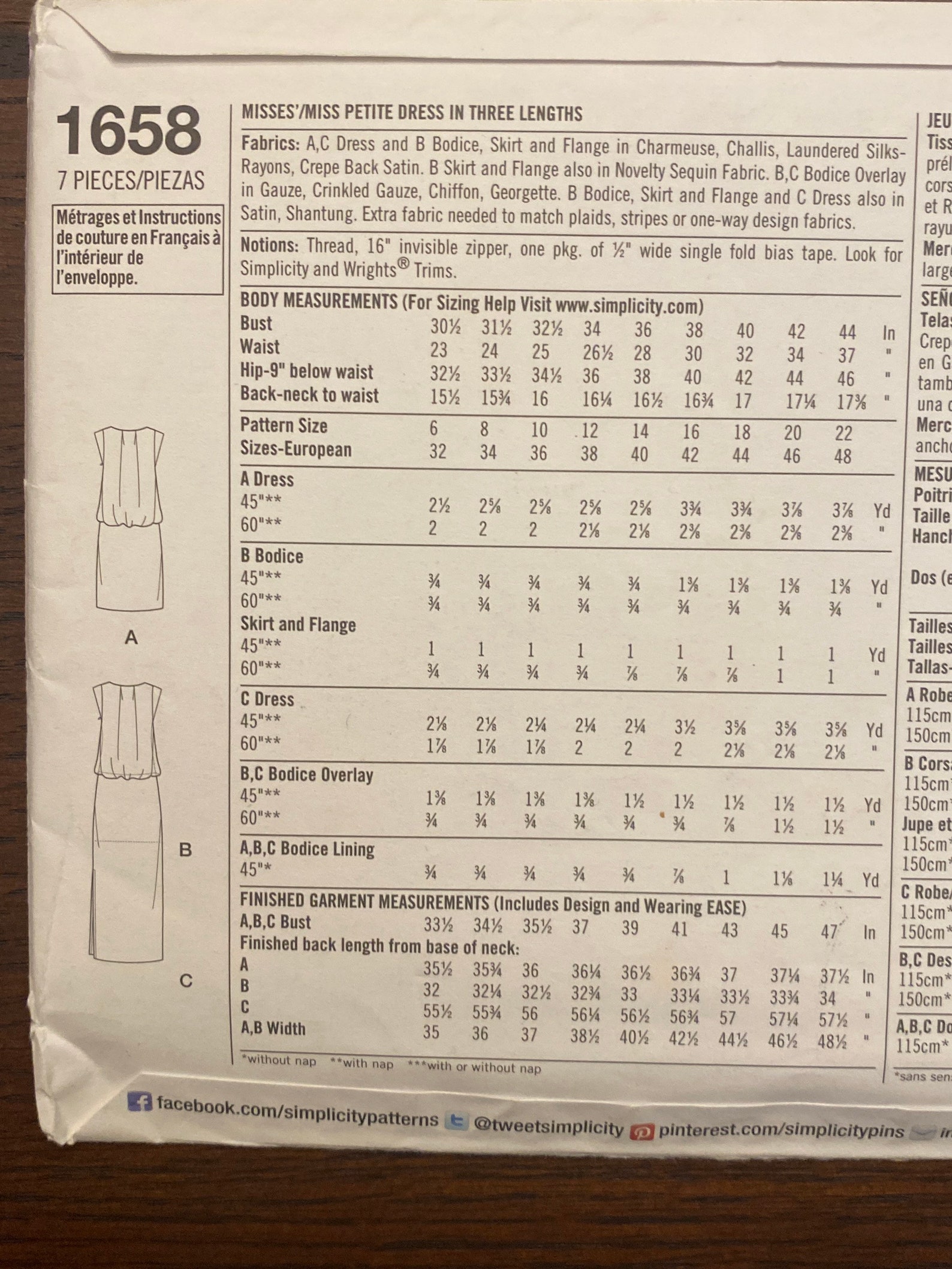Sleeveless Petite Dress in Three Length Variations Womens Misses Sewing ...