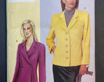 Loose Fitting Below Hip Jacket Womens Misses Sewing Pattern Butterick ...