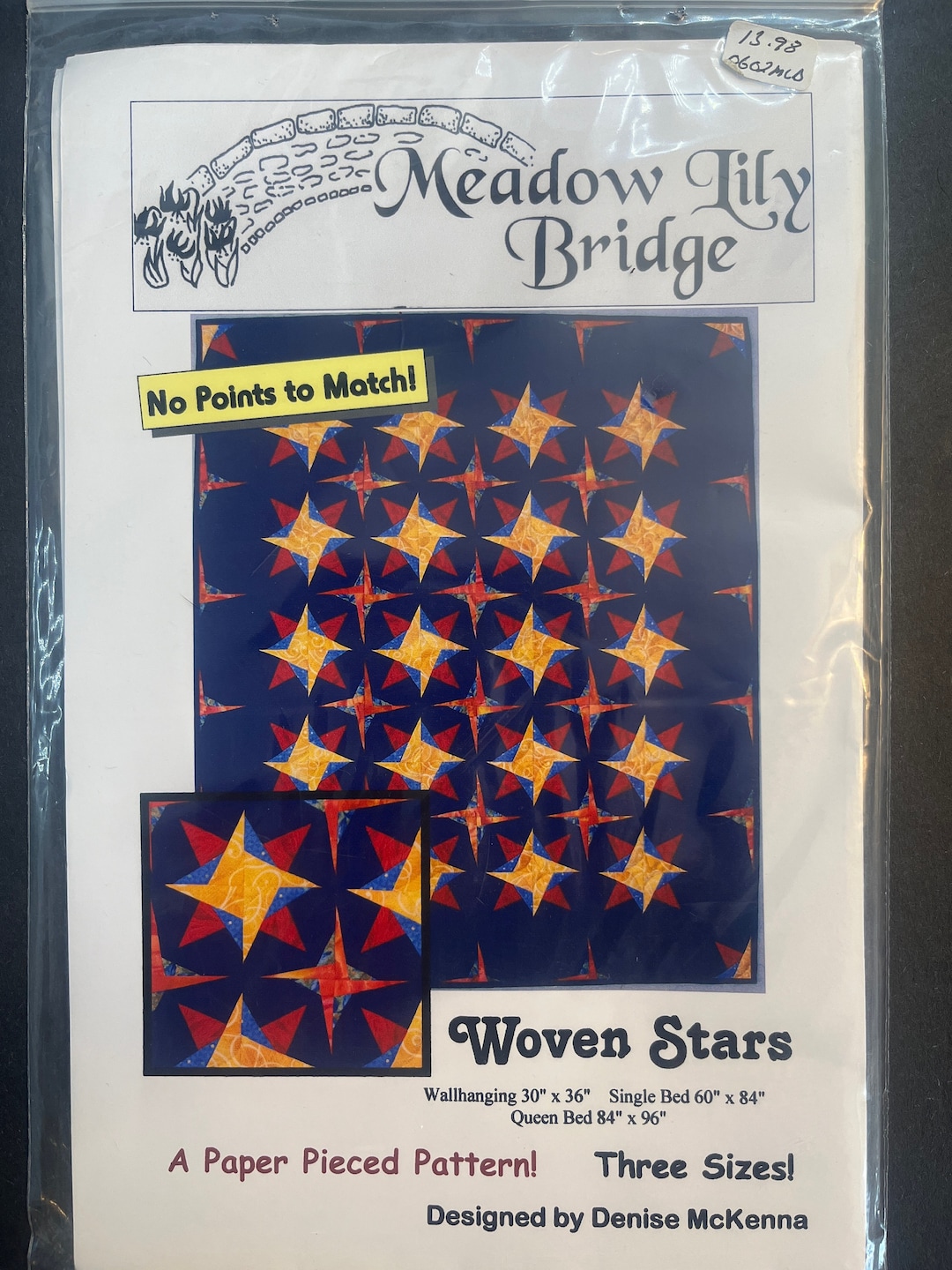 Weaver Star Pattern Woven Stars Paper Quilting Pattern Instructions Meadow Lily Bridge - Etsy