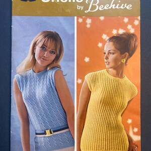 Patons Shells by Beehive Book 121 Womens Short Sleeve Pullover Tops Knitting Pattern Book
