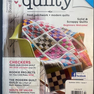Fons and Porter’s Quilty Magazine Summer 2012 Quilt Pattern Instruction
