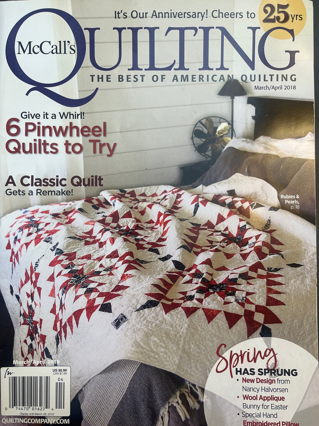 Mccalls Quilting Magazine Quilt Pattern Instruction March / April 2018
