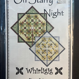 Oh Starry Night Paper Quilting Pattern Instructions Whirligig Designs