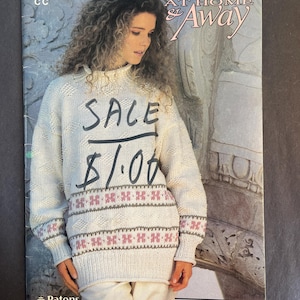 Patons At Home & Away Beehive Book 656 Womens Cardigans Pullover Tops Knitting Pattern Book