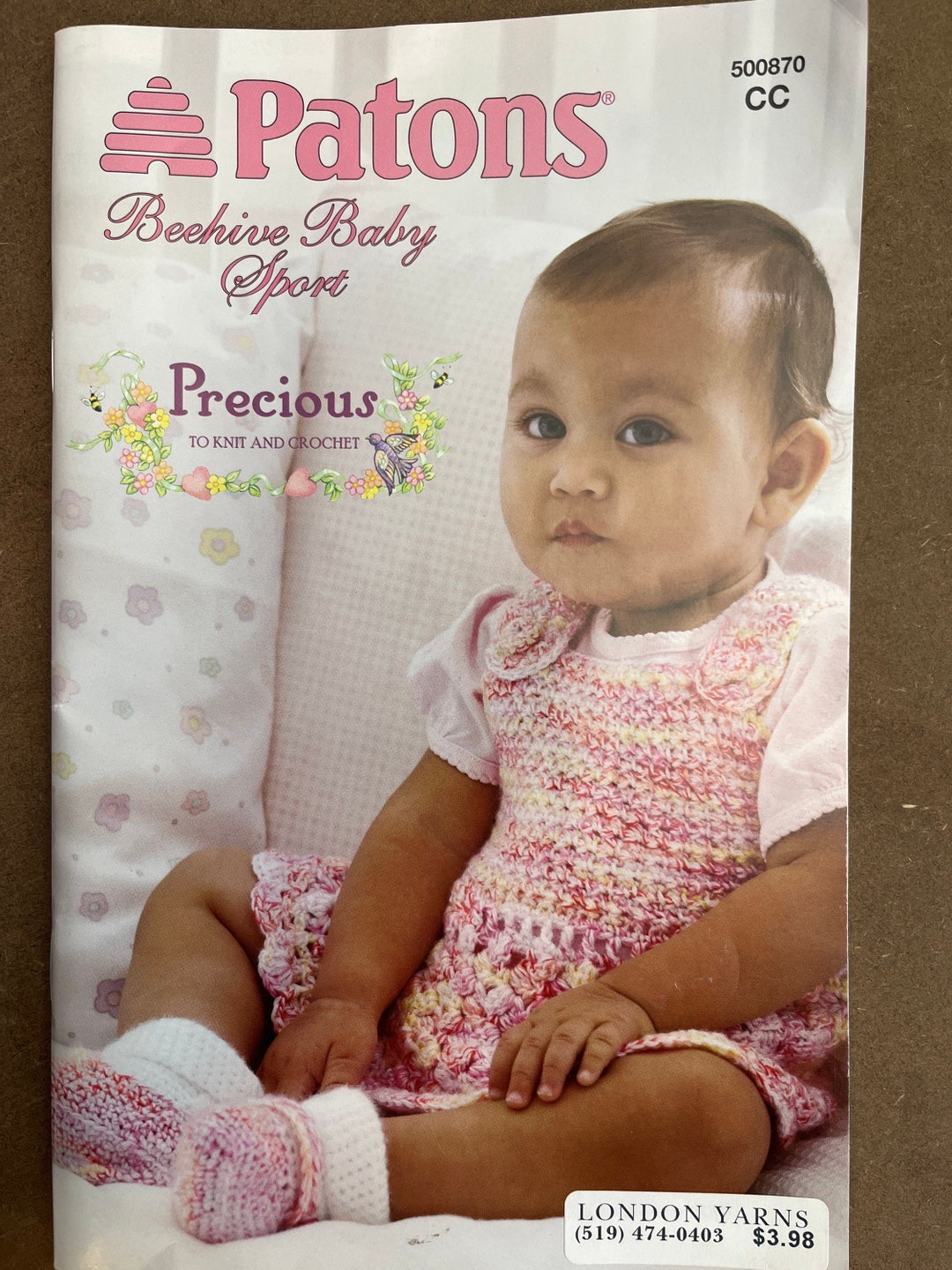 Infant Toddler Knitting Crochet Pattern Book Patons Beehive Etsy