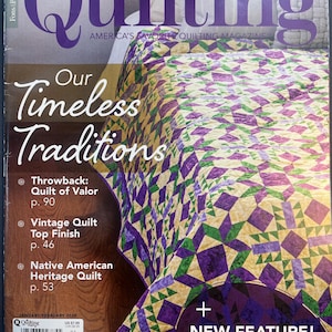 Fons and Porter’s Love of Quilting Magazine January February 2020 Quilt Pattern Instruction