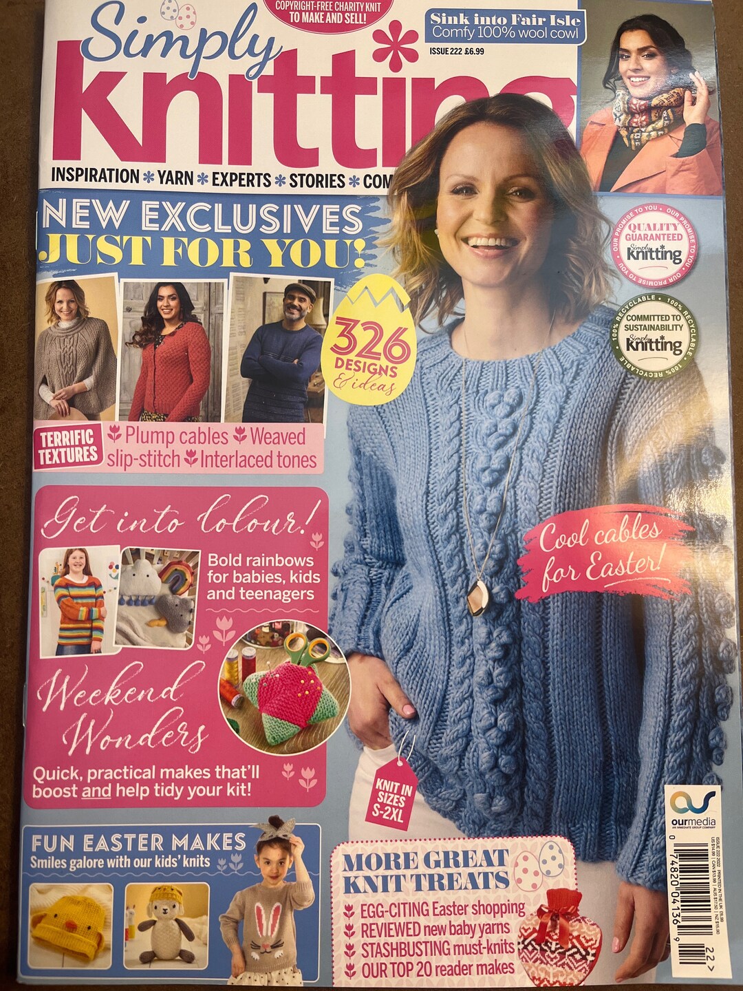 Simply Knitting Magazine Issue 222 2022 Knit Womens Patterns - Etsy