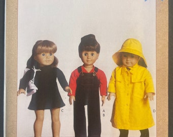 14” Doll Clothes Doll Craft Sewing Pattern Kwik Sew 4375 Uncut