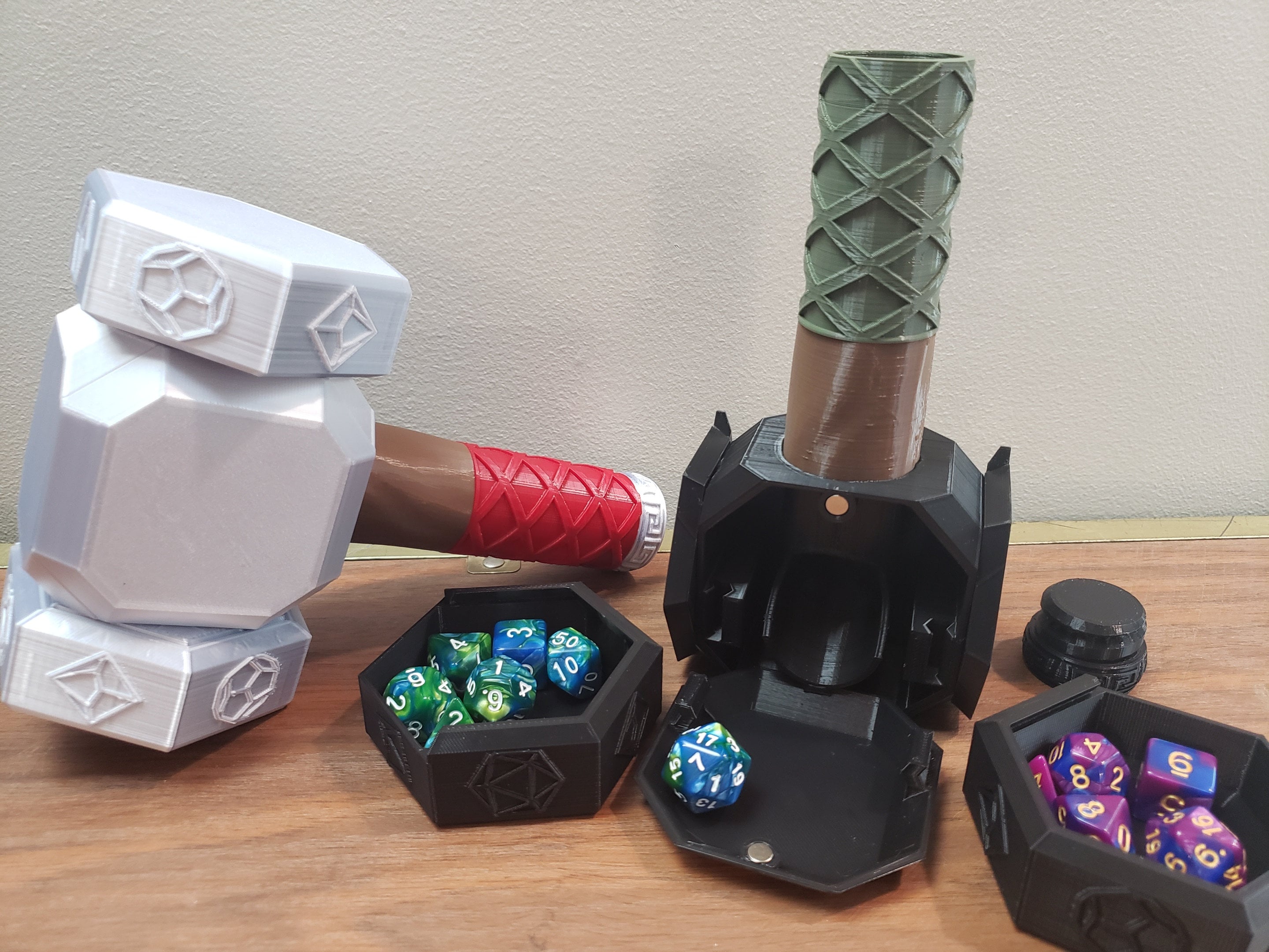 Hammer Dice Tower and Vault Dice Storage and Tower for Etsy