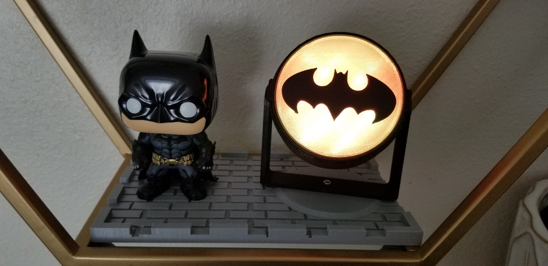 Rooftop Bat Signal Custom Display for Batman Funko Pop Figures Etc. Etsy Canada