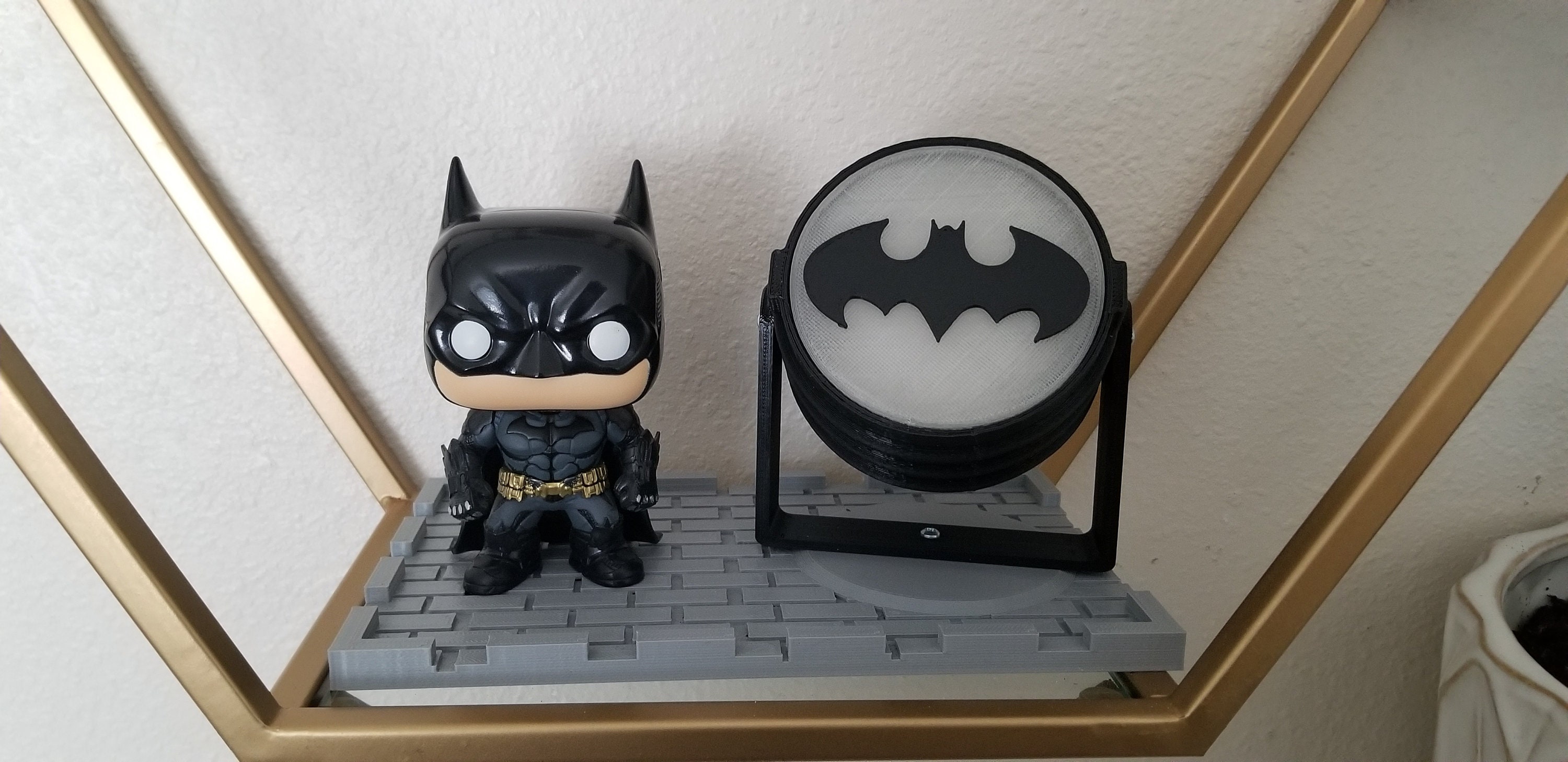 Rooftop Bat Signal Custom Display for Batman Funko Pop Figures Etc. Etsy Canada