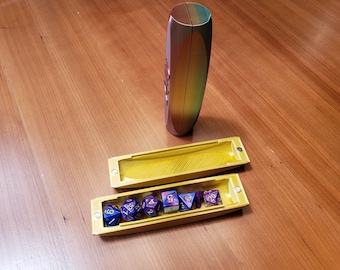 D&D Dice Box | Dice Tube for Dungeons and Dragons | Pathfinder | Table Top Games | 3D Printed | Customizable