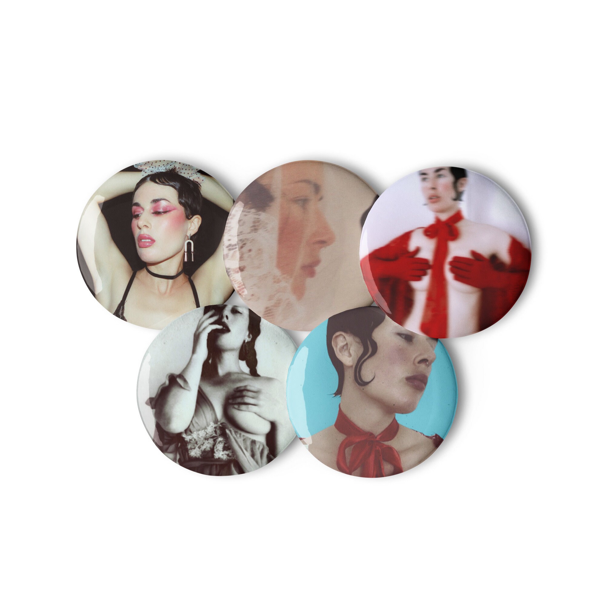 Olive Glass Self-portrait Buttons - Etsy