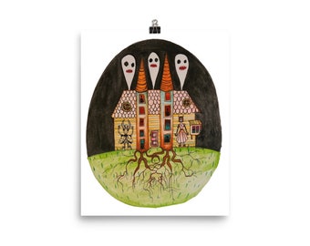 Haunted House print