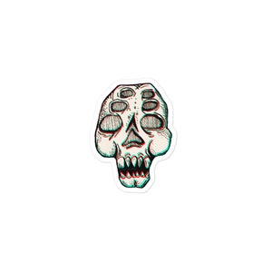 6-Eyed Skull Sticker