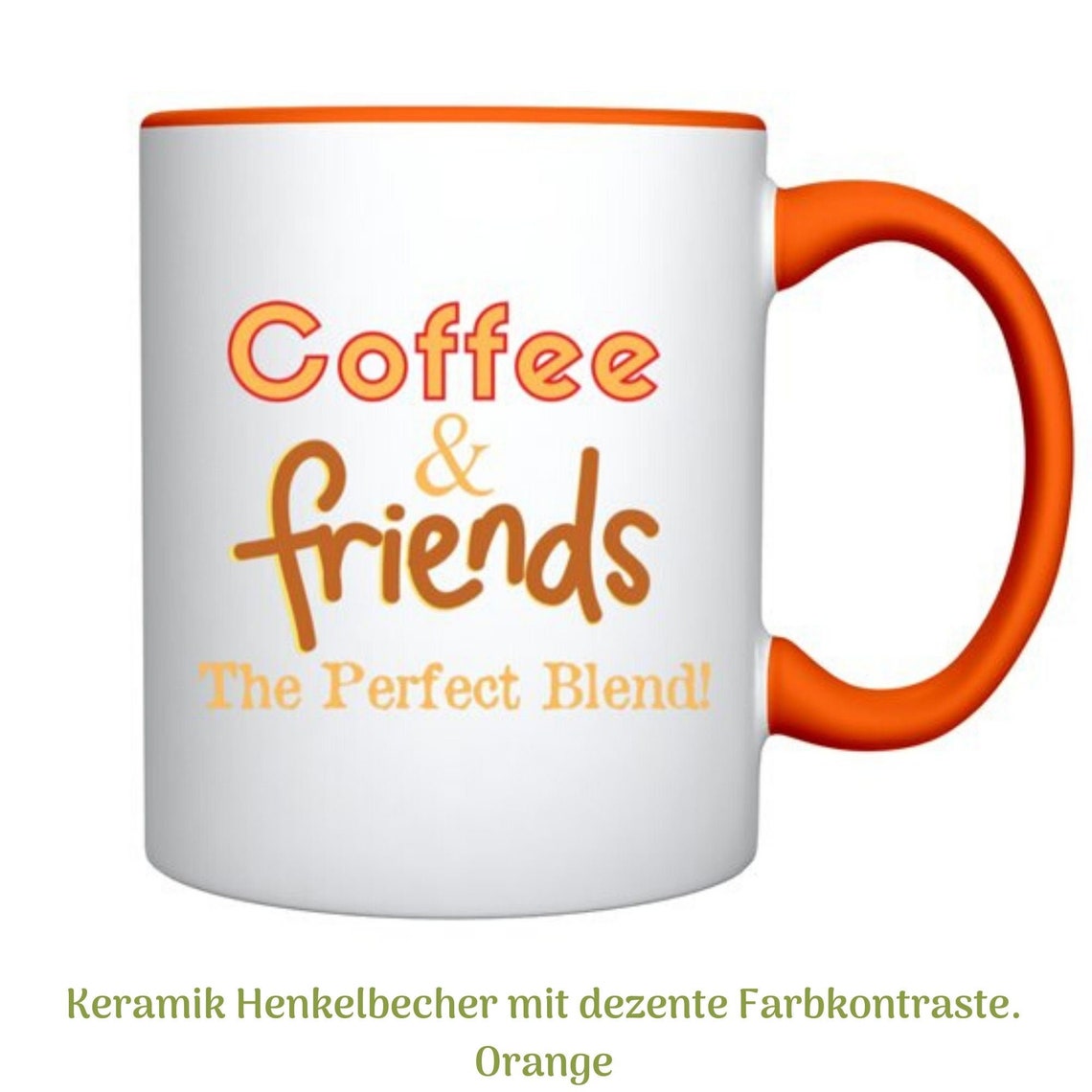 Tasse mit Spruch Coffee & Friends in 2 Coole Etsy
