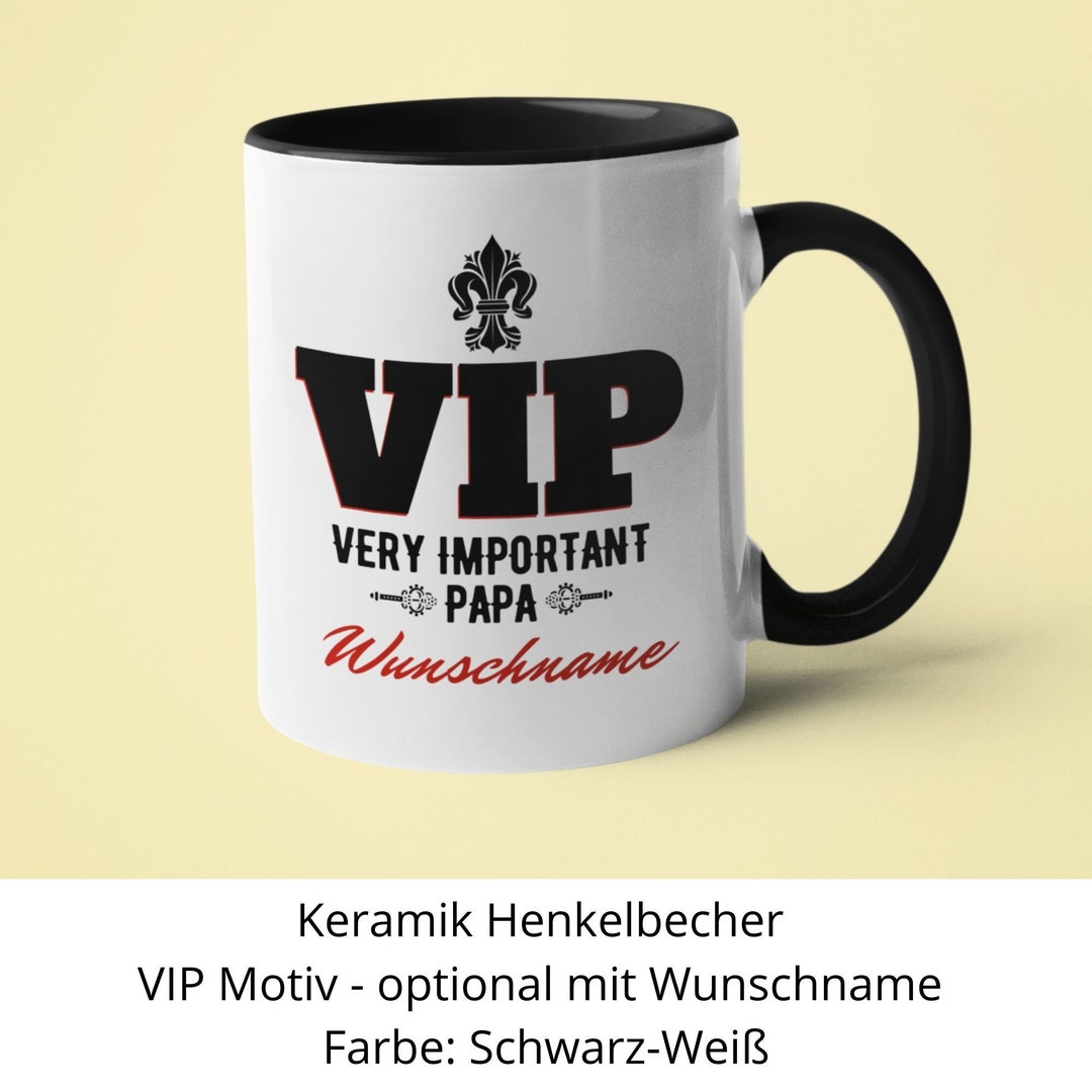 Vip Cup VIP CUP With Funny Saying & Name. Personal Gift Ideas for the Best Dad ...