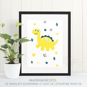 Póster infantil BABY DINO de estilo escandinavo. Lámina artística para habitación infantil en 3 variaciones de color. Regalo para nacimiento, cumpleaños y mucho más.