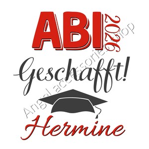Personalized graduation mug with the saying: Graduation 2026 – Done! Congratulate your child on their graduation in style with this saying! image 11