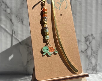 Turtle bookmark, animal bookmark, animal gift, birthday gift for reader, present for mum, for sister, end of year teacher gift