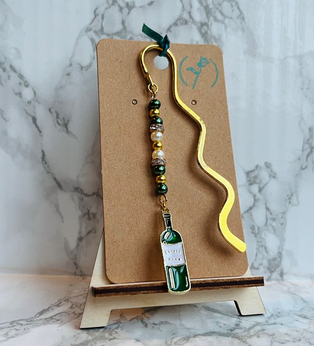 Wine Bottle Bookmark, Birthday Gift for Wine Lover, Valentines Gift for