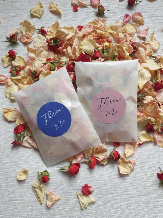 Biodegradable Wedding Confetti Natural Dried Petal Summer Mix 100 Glassine bags Biodegradable Wedding Confetti Natural Dried Petal Summer Mix 100 Glassine bags