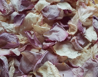 Biodegradable Confetti.  Lilac & Cream Blossoms Naturally dried flower petals.  Wedding confetti.  Rose petal confetti