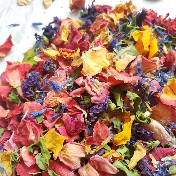 Rainbow Dried Flower Eco Confetti - The Perfect Toss