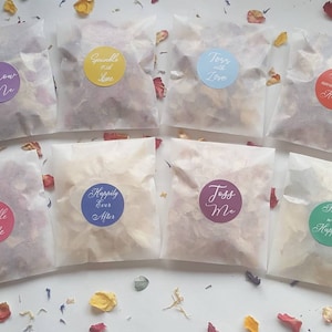 Biologisch abbaubares Konfetti. 1 vorgefülltes Päckchen. Hochzeit Konfetti. Blütenblatt Konfetti. Frosted Päckchen - 1 große Handvoll. Konfetti Päckchen