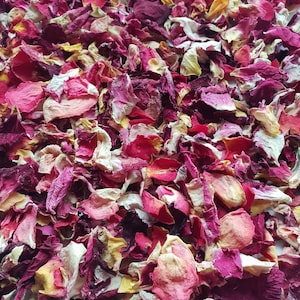 Confettis biodégradables. 50 convives. BAIES D'ÉTÉ. Pétales de fleurs séchées naturellement. Confettis de mariage. Confettis de pétales de rose