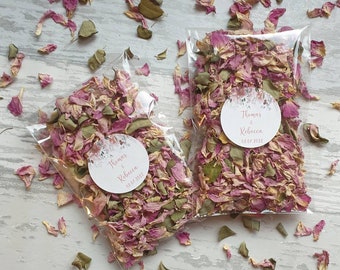 Biodegradable Confetti. Personalised Pre filled Clear packets. Wedding confetti.  Petal confetti. Confetti Packets. Confetti.