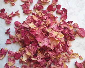 Dried Vintage Flower Natural Biodegradable Wedding Confetti Pink Ivory Petals Dried Vintage Flower Natural Biodegradable Wedding Confetti Pink Ivory Petals