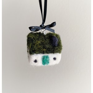 Wee Irish Cottage Ornament, Needle Felted Wool Cottage, St. Patrick's Day Decor, Woolen House, Irish Cottage Collection
