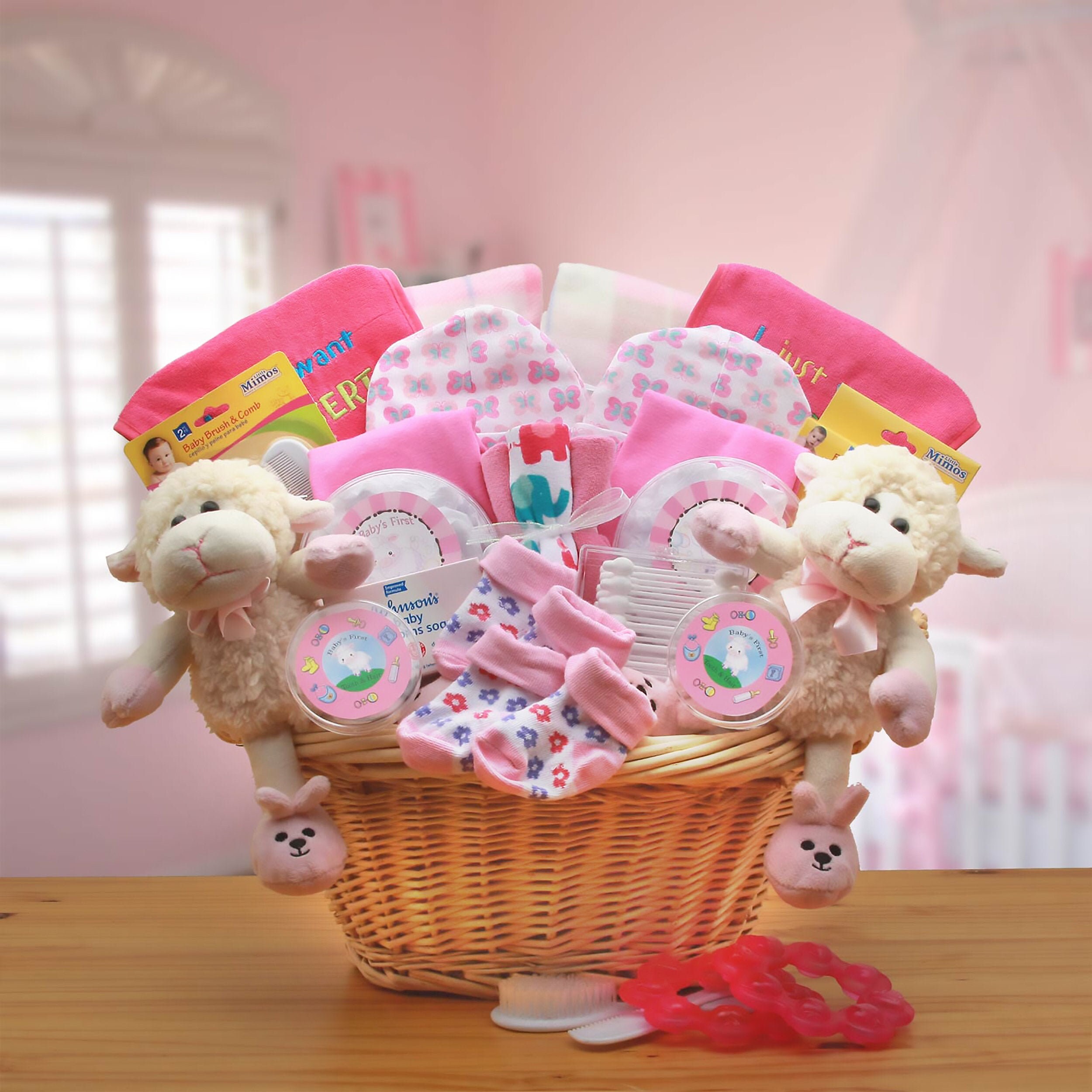Twin Girls Gift Basket Newborn Gift Baby Shower Double Etsy