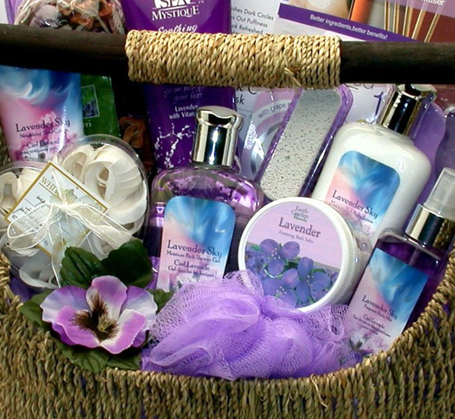 Lavender Gift Hamper Gift For Mom Self Care Basket for Women Etsy