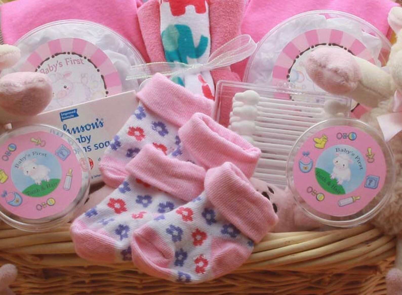 Baby Girls Twins Gift Basket Baby Shower Newborn Spa Set Etsy