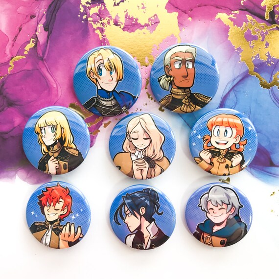 Botones de Leones Azules Fire Emblem 3 Casas - Etsy España