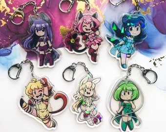 Tokyo Mew Mew Holographic 2.5" Acrylic Charms