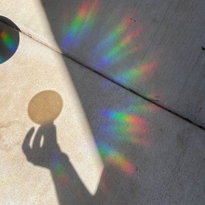 Tabletop Dice Rainbow Prismatic Suncatcher Sticker image 3