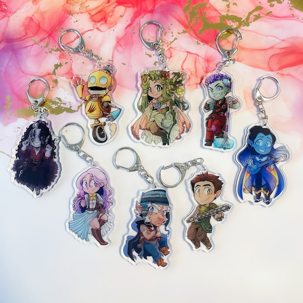 Critical Role Campaign 3  2.5" Acrylic Charms